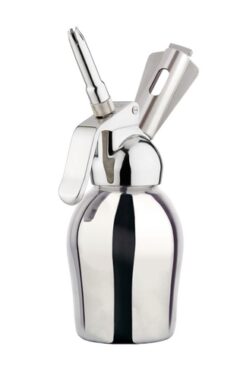 Sifon pentru frisca din inox, model lucios metalizat superfinisat, 0.25L, 4402